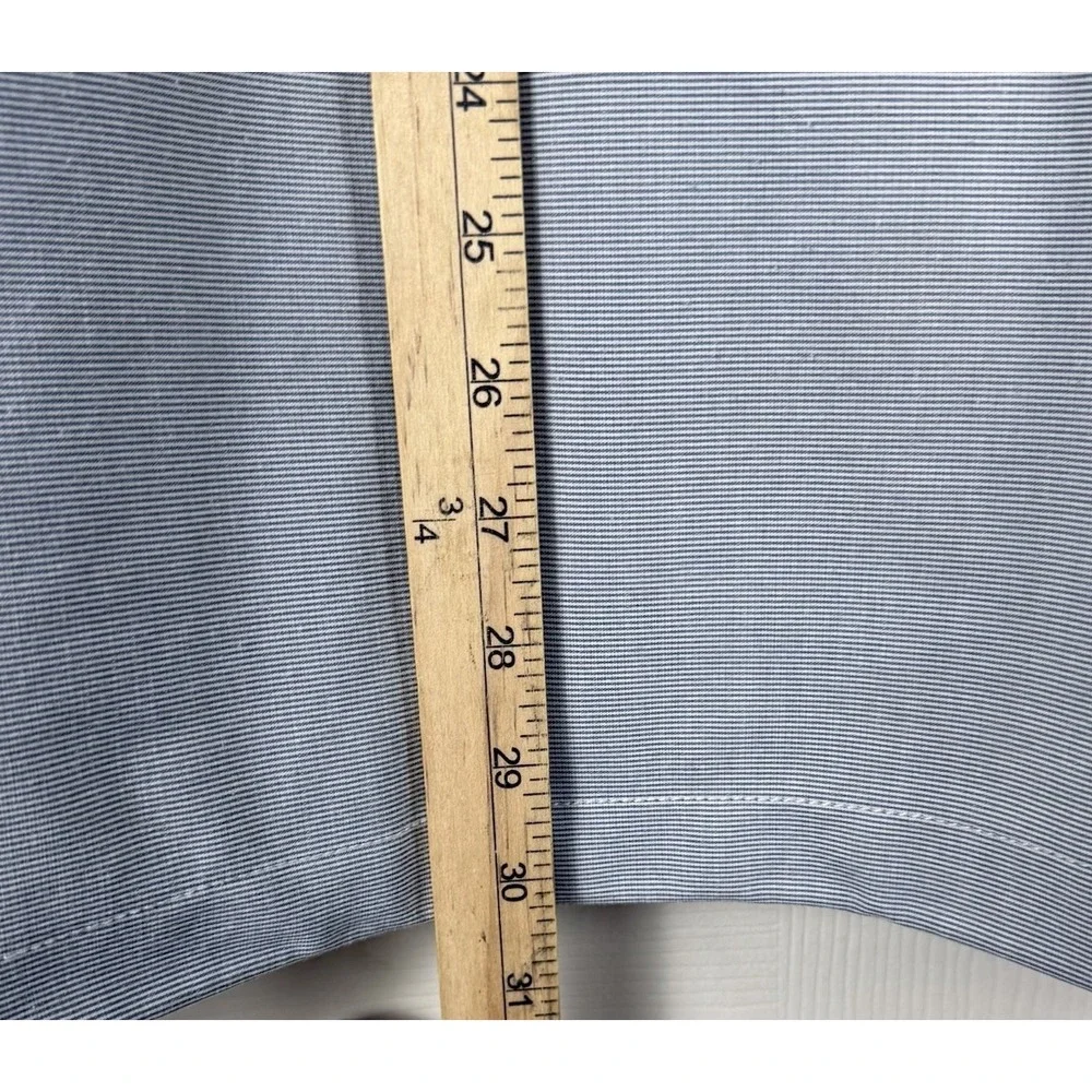 Travis Mathew‎ Jacket Mens XL Gray White Pinstripe Surfside Full Zip Golf